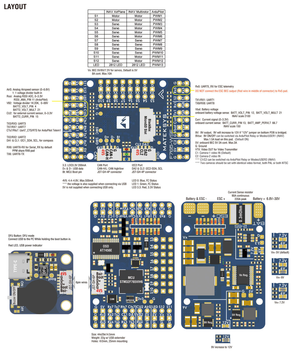 FLIGHT CONTROLLER F765-WSE