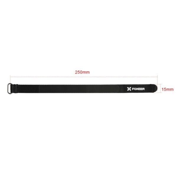 Foxeer 1.8mm Thickness Silicon Durable Battery Strap (3pcs,250*15mm)