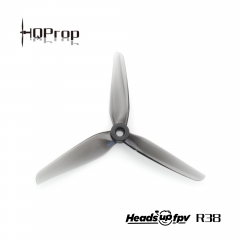 HQProp R38 HeadsUp Racing 5.1x3.8x3 Propeller(Set of 4-Grey)