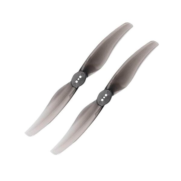 Gemfan LR5126 two-blade propellers with 1.5mm three-hole T-mount hubs in clear gray