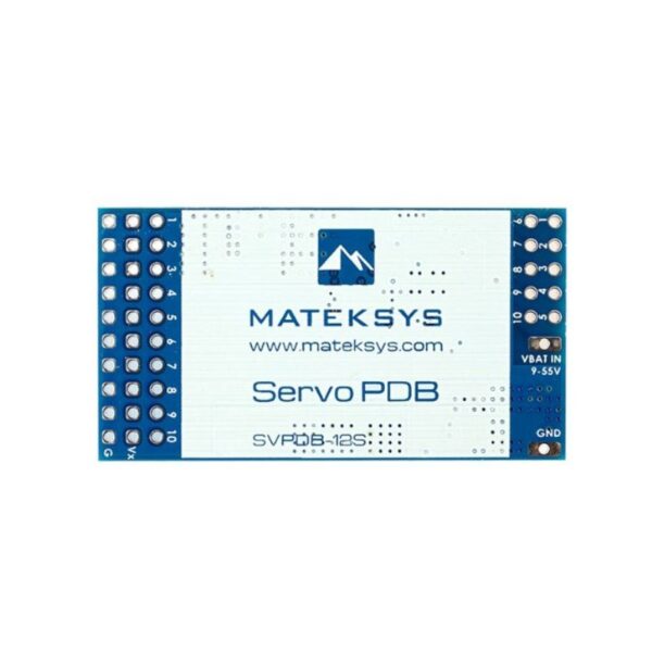 MATEKSYS SERVO PDB,W/ 12A BEC 9-55V TO 5/6/8V