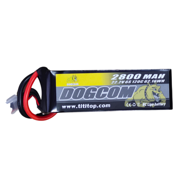 DOGCOM 6S 2800mAh 120C 22.2V LiPo Battery XT60
