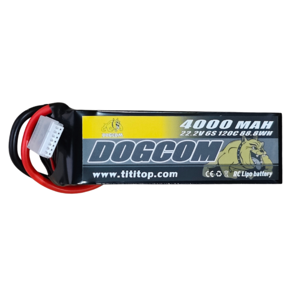 DOGCOM 6S 4000mAh 120C 22.2V LiPo Battery XT90