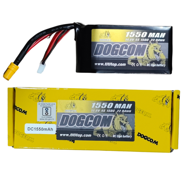 Dogcom batterie LiPo 4S 1550mAh 150C