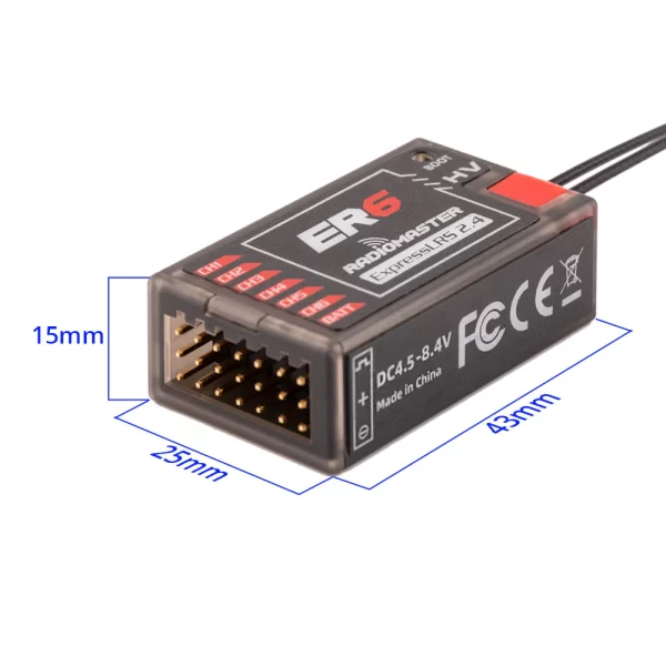 RadioMaster ER6 2.4GHz ELRS PWM Receiver_6
