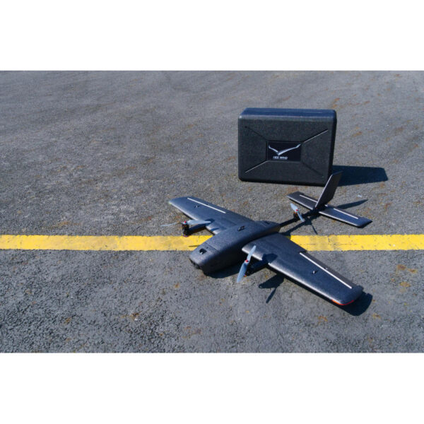 HEEWING T2 Cruza VTOL aircraft and carrying case outdoors