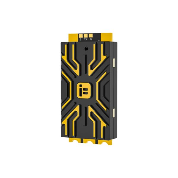 iFlight BLITZ E80 single ESC right angled view showing signal pads and cover