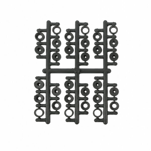 APC LPAR06E adapter rings with six sets on one connected frame, white background