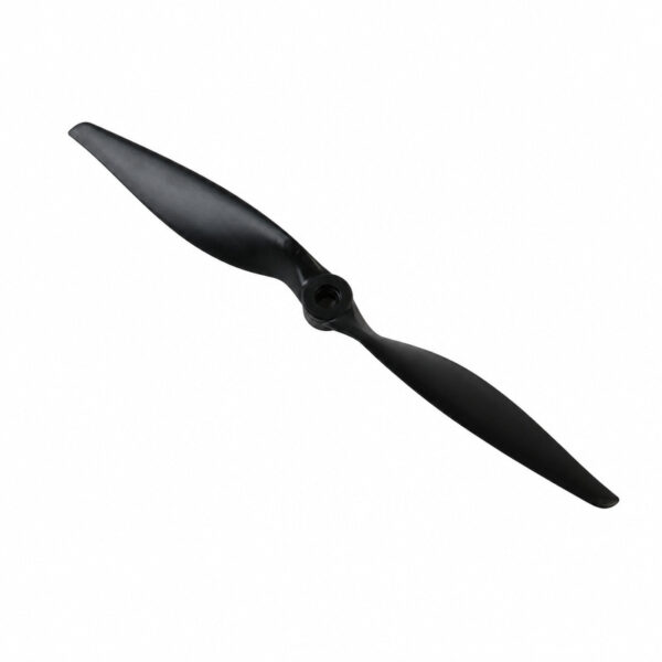 APC B11x8EP black thin electric pusher propeller on a white background