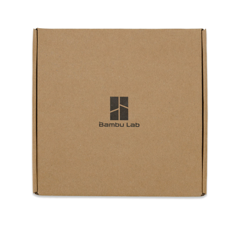 Bambu Lab cardboard package shown on the ABS-GF product page