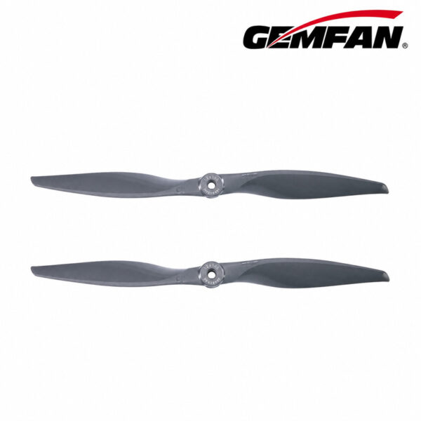 Two Gemfan Vortex 12x10E glass fiber nylon electric propellers, E-version two-piece pack