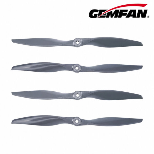 Gemfan Vortex 12x12 glass fiber nylon propeller pack containing two CW and two CCW propellers