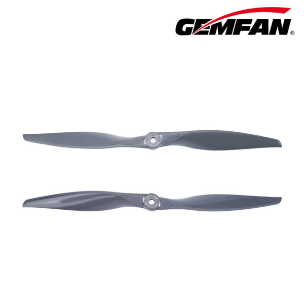 Gemfan Vortex 12x12 propeller pair: one 12x12E CW and one 12x12R CCW