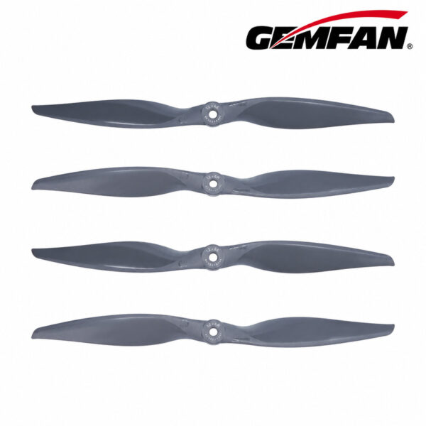 Gemfan Vortex 12x6 glass fiber nylon propeller pack containing two CW and two CCW propellers
