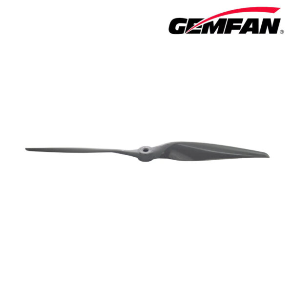 Gemfan Vortex 12x8E clockwise propeller side view