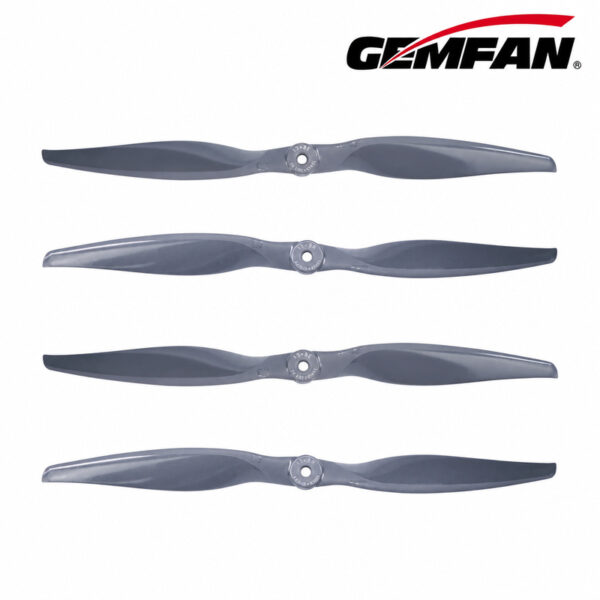 Gemfan Vortex 13x8 glass fiber nylon propeller pack containing two CW and two CCW propellers