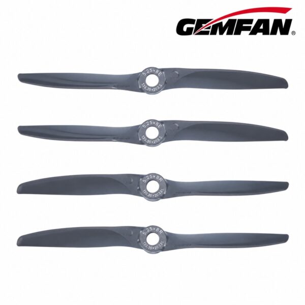 Gemfan Vortex 5.25x8 glass fiber nylon propeller pack with 2 CW and 2 CCW propellers
