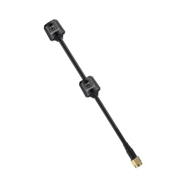 GEPRC Momoda2 DUAL LHCP 90mm SMA antenna angled view – edited reference image