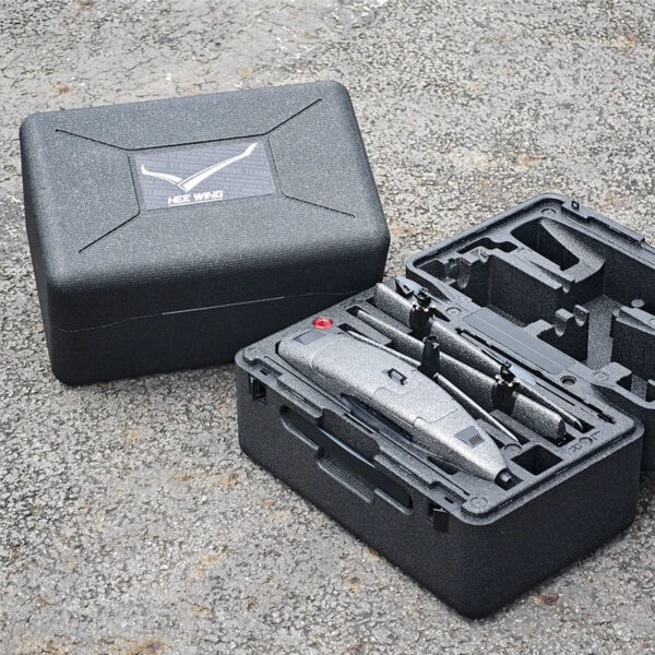 HEEWING T1-S Ranger S VTOL sections packed in the fitted foam carrying case