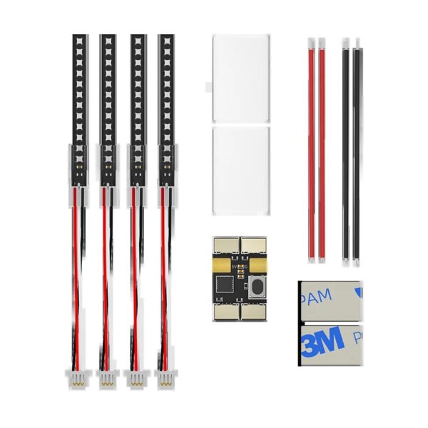 iFlight Mach R5 Sport LED Set with four LED strips, BLITZ controller and cables