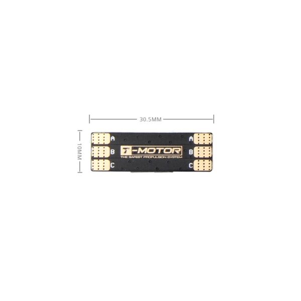 T-MOTORHOBBY Race Wire board dimensions, 30.5 mm long and 10 mm wide