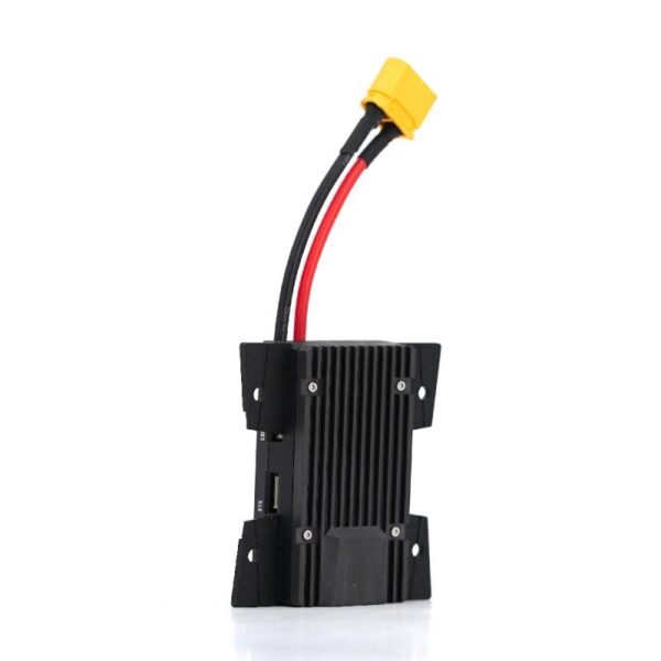 TBS Lucid Wing AIO 50A underside heatsink and XT60 power lead