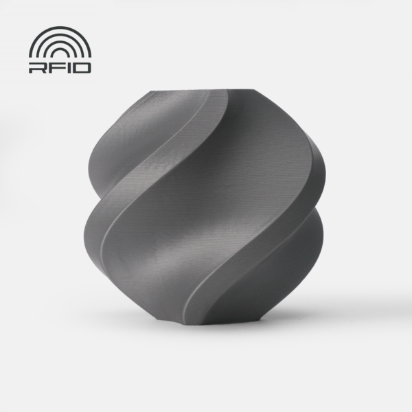 Bambu Lab ABS Silver – official spiral vase filament colour sample