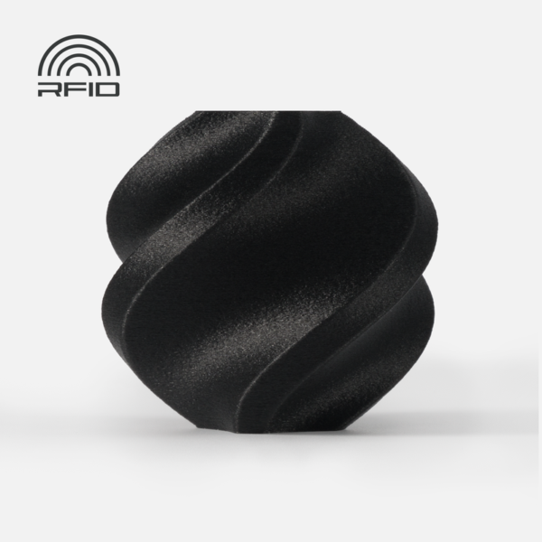 Bambu Lab PAHT-CF Black – official spiral vase filament colour sample
