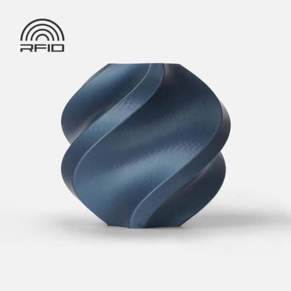 Bambu Lab PLA Metal Iron Gray Metallic – official spiral vase filament colour sample