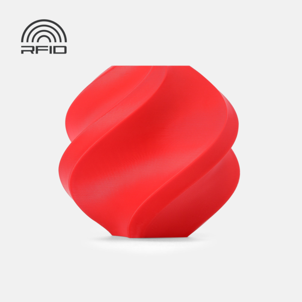 Bambu Lab PETG HF Red – official spiral vase filament colour sample