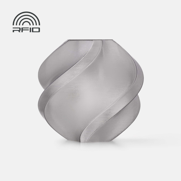 Bambu Lab PETG Translucent Gray – official spiral vase filament colour sample