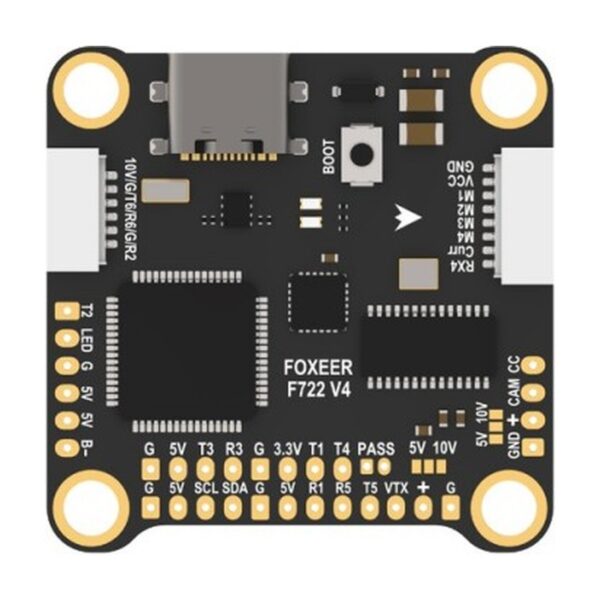 Foxeer F722 V4 MPU6000 8S flight controller – top view
