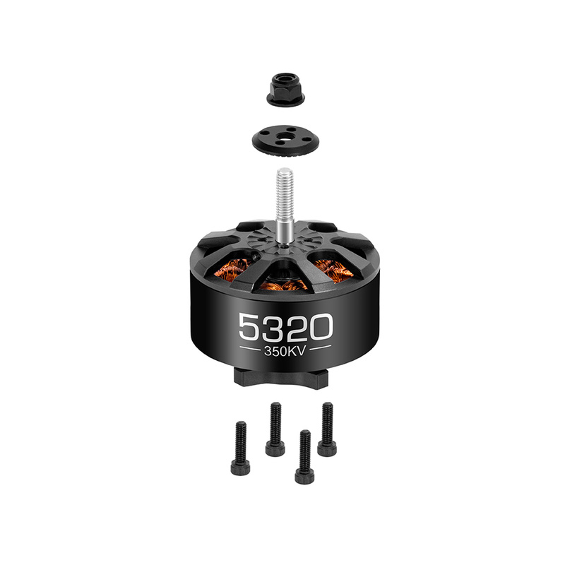 hobbywing-rtf-5320-350kv-main Hobbywing RTF 5320-350KV motor with propeller washer, M6 nut and four mounting screws