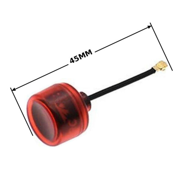 TRUERC CORE 5.8 RHCP U.FL ANTENNA — 45 mm with matching dimension and end lines