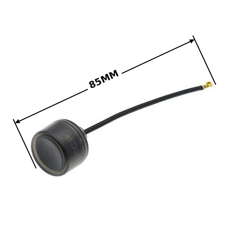 truerc-33601-85mm-dimension-uniform-lines TRUERC CORE 5.8 LHCP U.FL ANTENNA — 85 mm with matching dimension and end lines