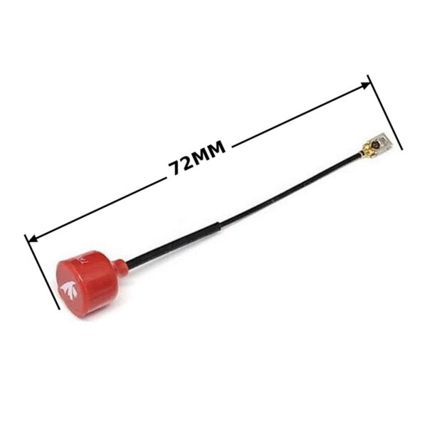 TRUERC SINGULARITY 5.8 RHCP U.FL LITE ANTENNA — 72 mm with matching dimension and end lines