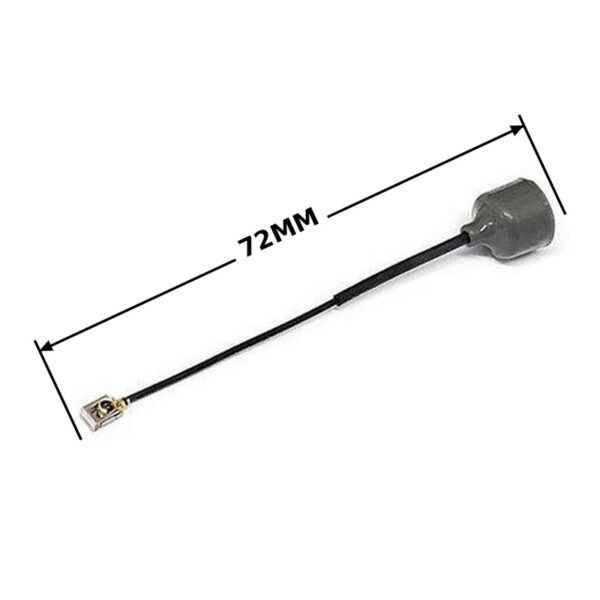 TRUERC SINGULARITY 5.8 LHCP U.FL LITE ANTENNA — 72 mm with matching dimension and end lines