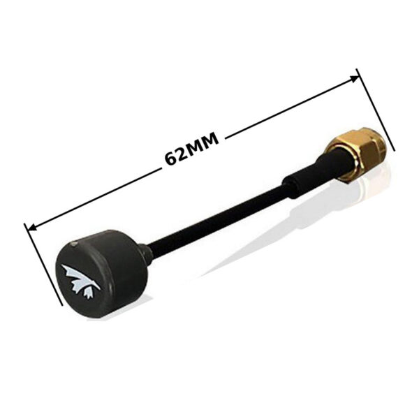 TRUERC SINGULARITY 5.8 LHCP RP-SMA ANTENNA — 62 mm with matching dimension and end lines